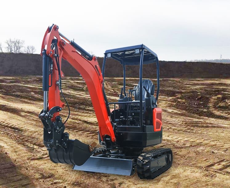 Small tailless excavator