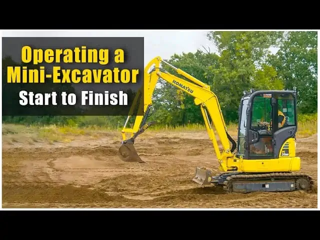 compact excavators maintenance 