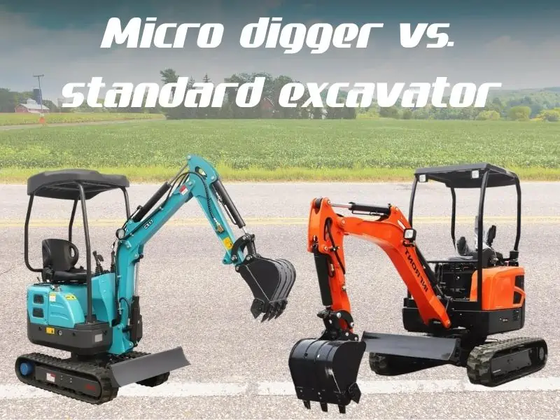 Micro digger vs. standard excavator