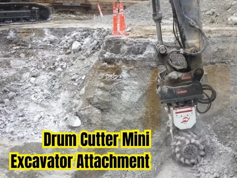 Drum Cutter Mini Excavator Attachment