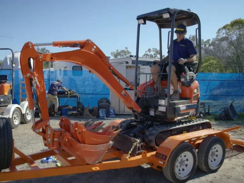 Tandem Axle Mini Excavator Trailer