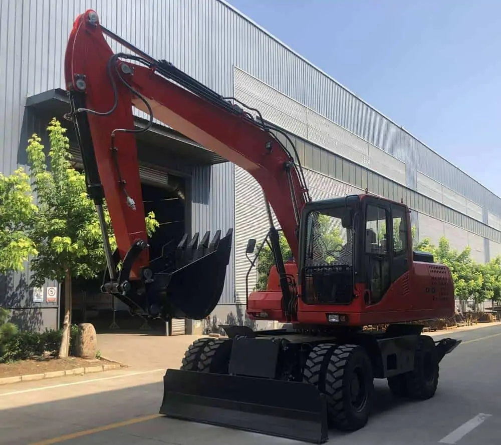 HW150-hixen-wheeled-excavator