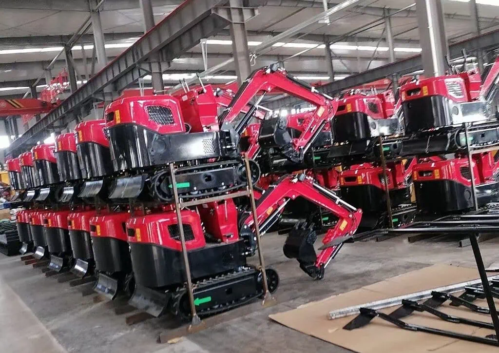 HIXEN 1 ton mini excavator factory