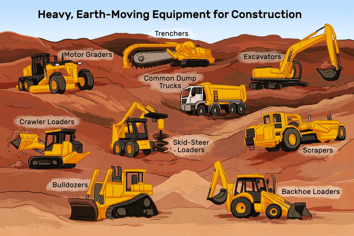 types of earthmoving equipment