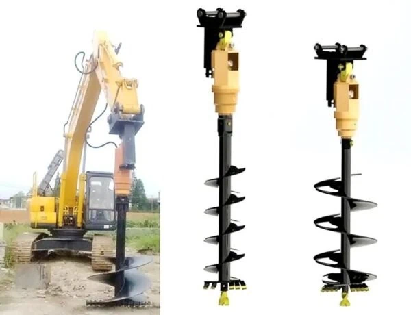 High-Performance Hydraulic Auger / Drilling Auger Excavator Attachment Hole Digger Auger for Earth - Image 2